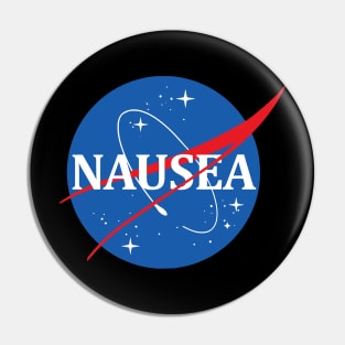 Nasa Logo Nausea Pin