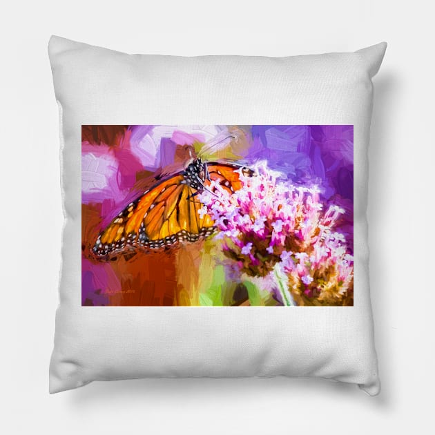 Monarch Butterfly Pillow by JohnCorney