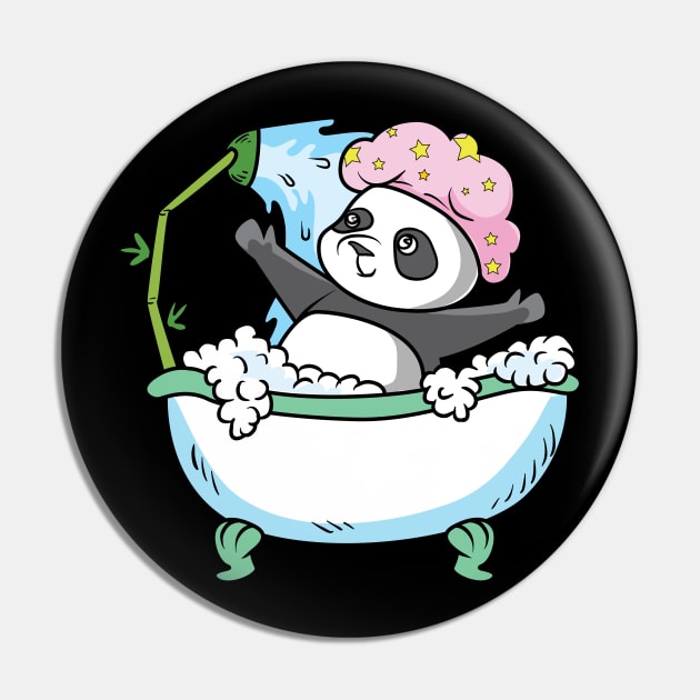 A Panda bathing Pin by theanimaldude