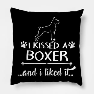 I Kissed A Boxer Pillow