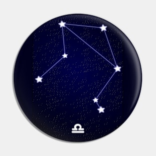 Libra Constellation Pin