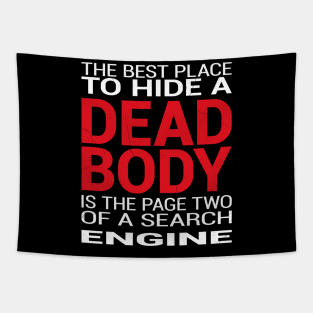 Funny SEO quote with cool typography Tapestry