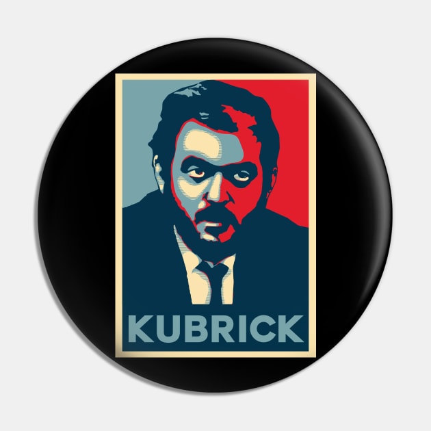 Stanley Kubrick - 'Hope' Style Portrait Pin by R3Tink