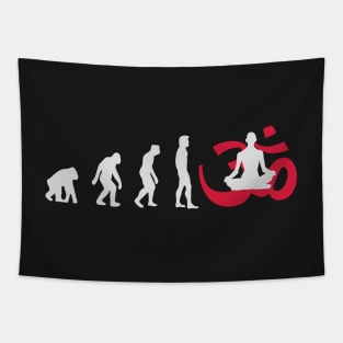 Evolution Yoga Buddhism Meditation Tapestry