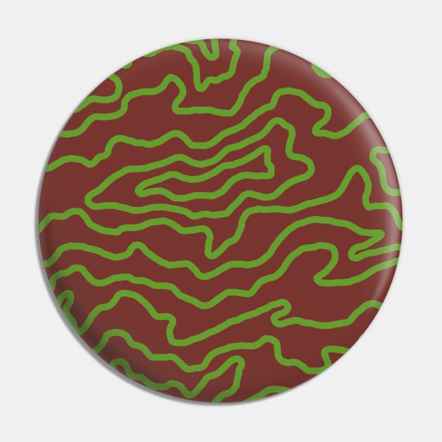 Drip Pattern - Mystery Brown Pin by SpillProofLiquid