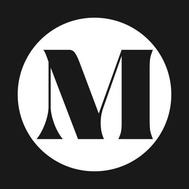 M (Letter Initial Monogram) by n23tees