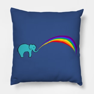 Elephant Rainbow Pillow