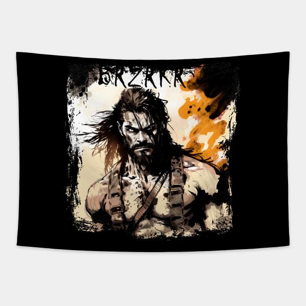 Shadow Man BRZRKR (Berserker) Tapestry by MLArtifex