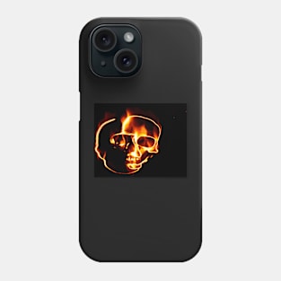 Flaming Skull Phone Case