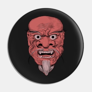 Shikami Traditional Theatre Mask Pin