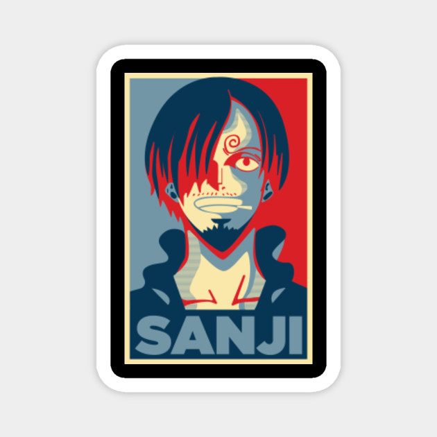 Vinsmoke Sanji Obama Hope Poster Sanji Magnet Teepublic De