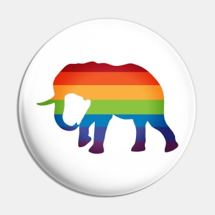 LGBT Lesbian Gay Flag Pride Elephan Pin