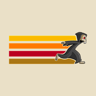 Grim Reaper's Autumn Dash: A Playful Twist on the Naruto Run T-Shirt