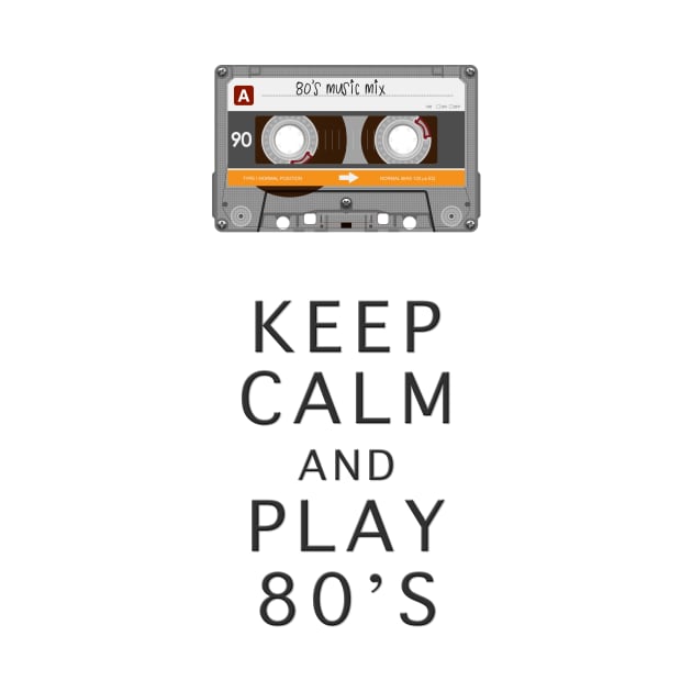 KEEP CALM And Play 80s by Dennson Creative