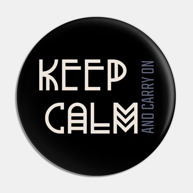 Keep Calm in the Storm Pin by Vitalware