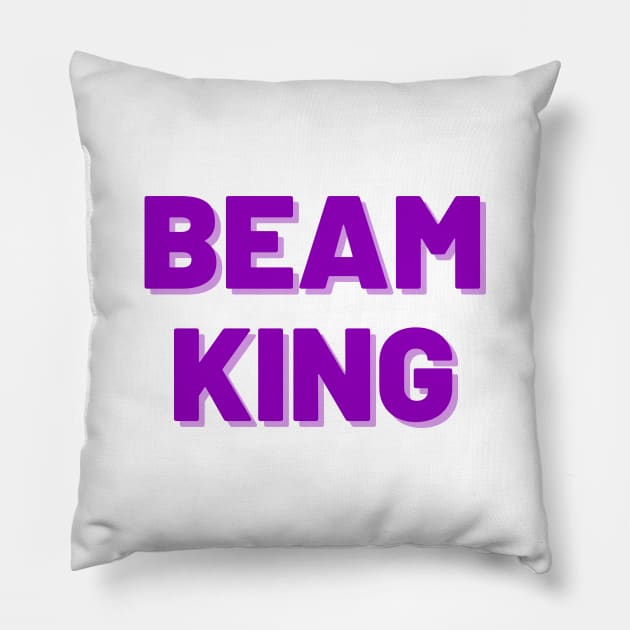 Beam King (Purple) Pillow by Half In Half Out Podcast