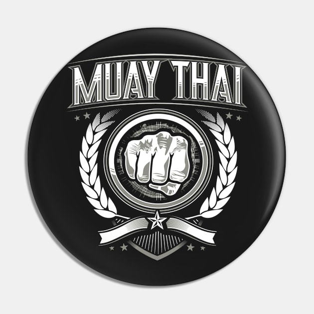 Muay Thai MMA Punching Design Pin by MerchFrontier