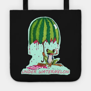 Tree Frog under Watermelon Tote