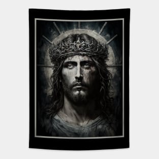 Jesus Christ Gothic Art Tapestry