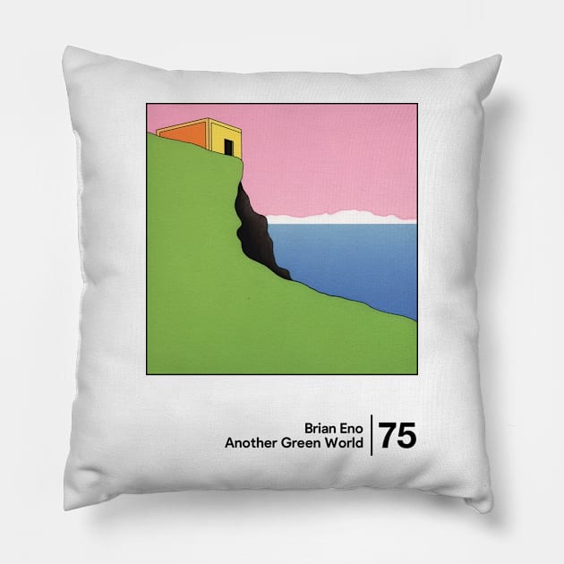 Another Green World / Original Minimalist Artwork Design Pillow by saudade