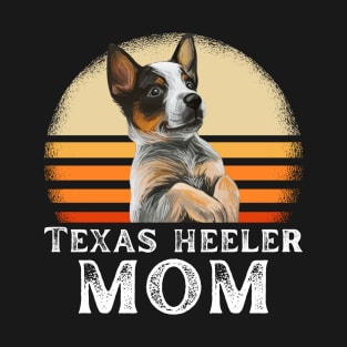 Retro Texas Heeler Dog Mom T-Shirt