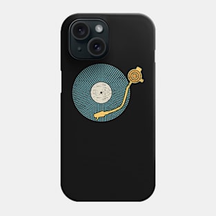 Vintage-Inspired Record and Needle: Retro Music Design Phone Case