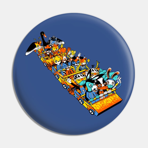Animal Roller Coaster Pin by MOULE