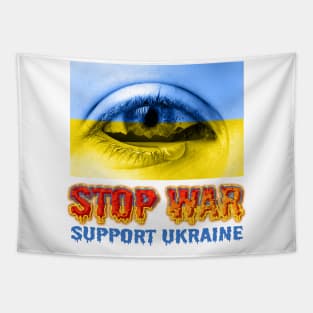 Stop Ukrainian war and Russian occupation Tapestry