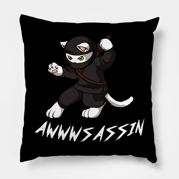 AWWWSASSIN Pillow by hackercyberattackactivity