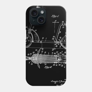 Scooter Vintage Patent Hand Drawing Phone Case