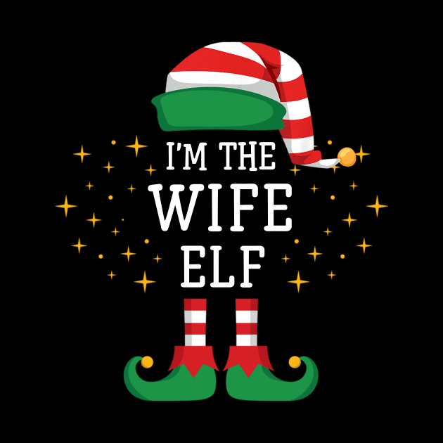 I'm The Wife Elf Matching Family Christmas Pajama by Damsin