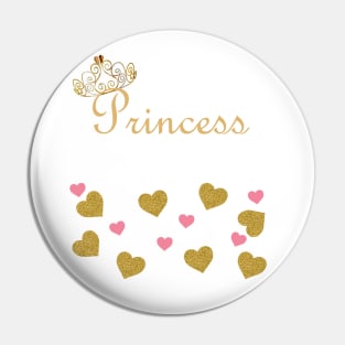 Princess Hearts Pin