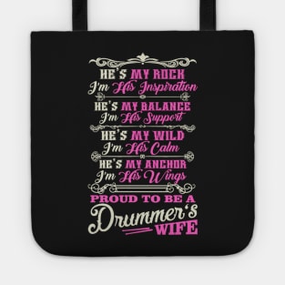 Proud Drummer Wife Tote