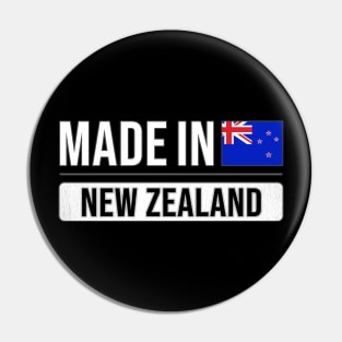 Made In New Zealand - Gift for New Zealander With Roots From New Zealand Pin