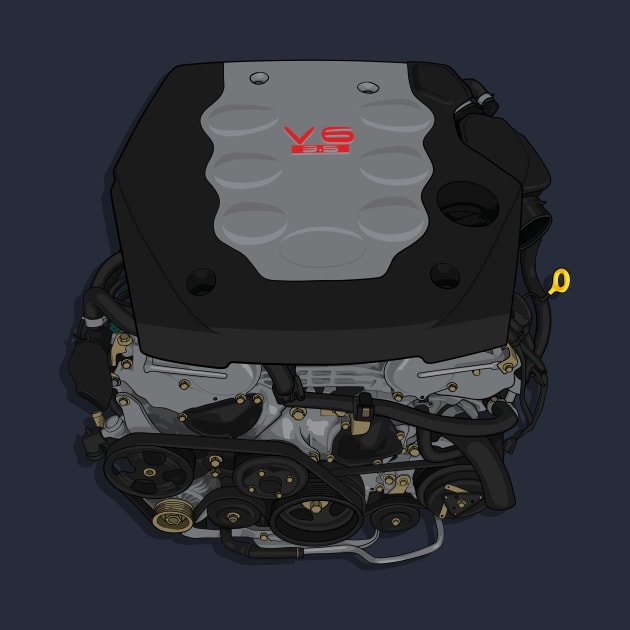 VQ35 Engine sticker (350z G35) by ArtyMotive