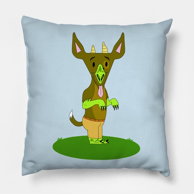 Troll-Mutt Villager Pillow by garciajey