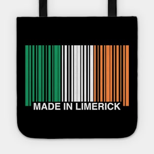 Made in Limerick Ireland Funny Irish Barcode Tote