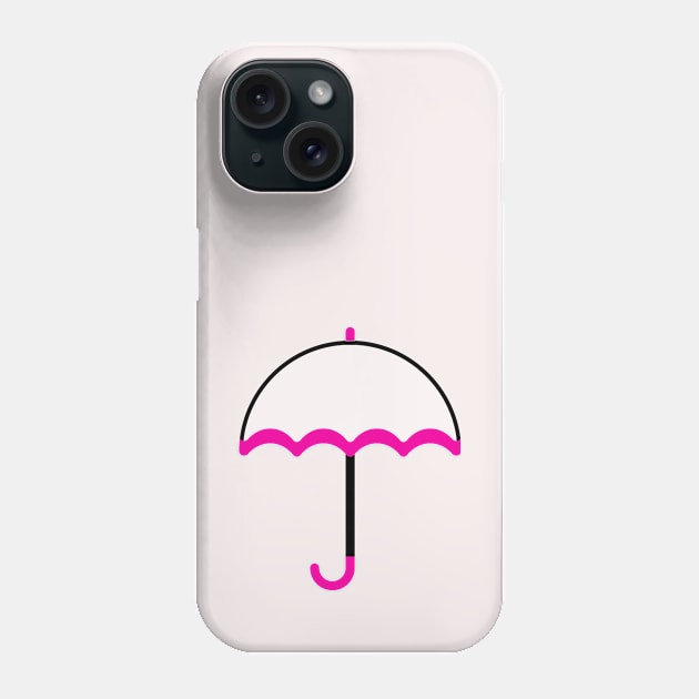 Pink Umbrella Phone Case by byebyesally