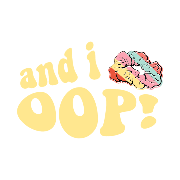 And I Oop Rainbow Stripe Scrunchie Sticker VSCOGRL Visco Girl Teen Birthday Gifts by gillys