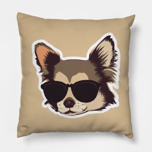 Cool Chihuahua Vintage Dog Lover Puppy Retro Pillow