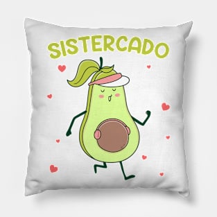 sistercado Pregnancy Announcement Girl Gift For Men Father day Pillow