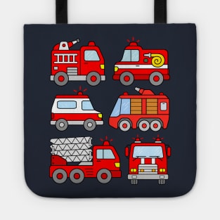 Kids Fire Truck Design Firefighter Fire Engines Tote