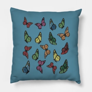Colorful and Cute Butterfly Pattern 1 Pillow