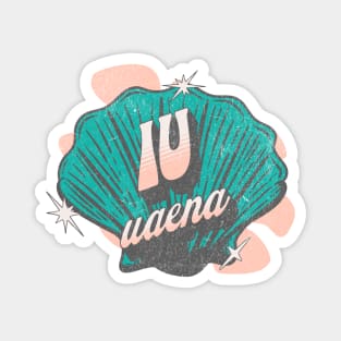 IU UAENA typography text kpop fandom | Morcaworks Magnet