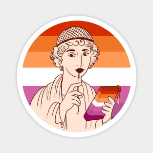 Sappho Lesbian Flag Magnet