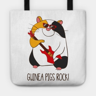 Guinea Pigs Rock, Funny Cute Pet Guinea Pig Tote