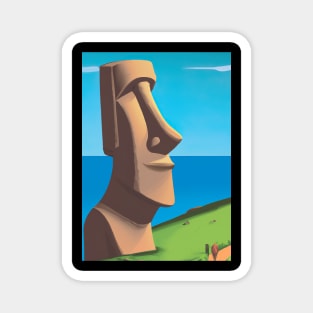 Moai Monumental Statues Magnet