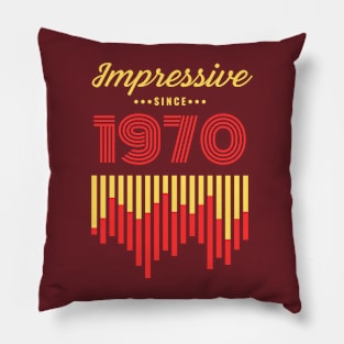 Impressive Since 1970 vintage retro Pillow