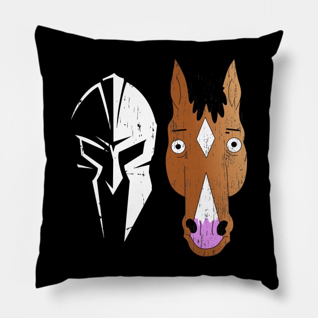 Horseman Spartan Strong Helmet Pillow by Motivation sayings 