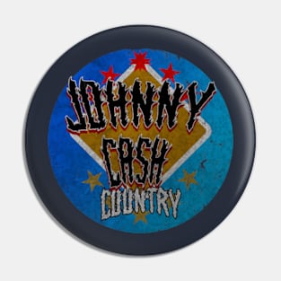 Johnny Cash death metal Pin